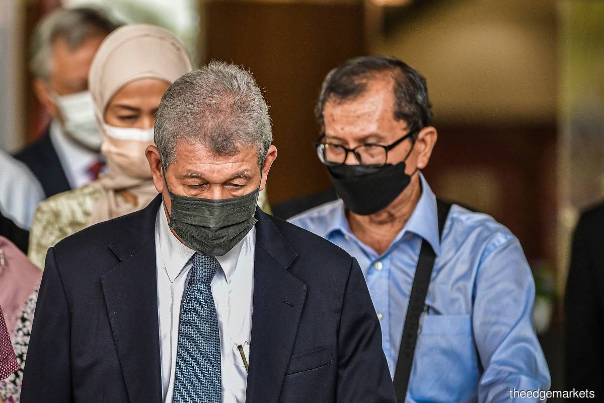 If convicted, Ahmad Ramli (front) faces a maximum jail sentence of 20 years, whipping and a fine. (Photo by Zahid Izzani Mohd Said/The Edge)